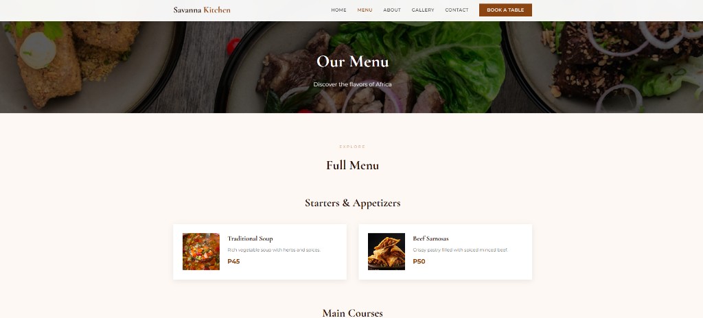 Savanna Kitchen